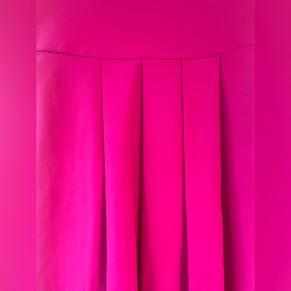 Susana Monaco high/low hot pink, strapless dress with pleated bottom; size XS - Picture 2 of 5
